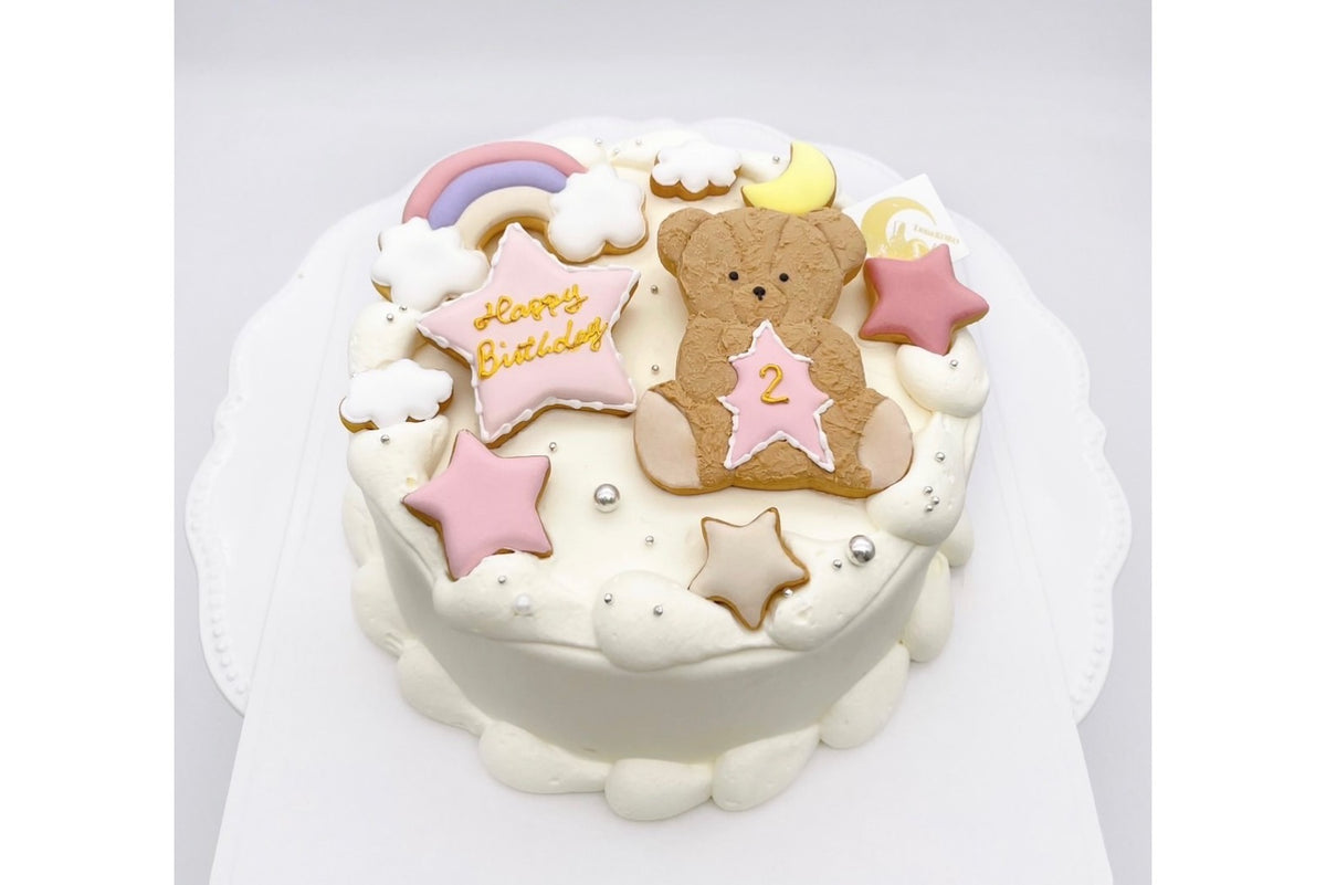 メルヘンくまさんケーキ（ピンク） – 【オーダーケーキの通販・専⾨店