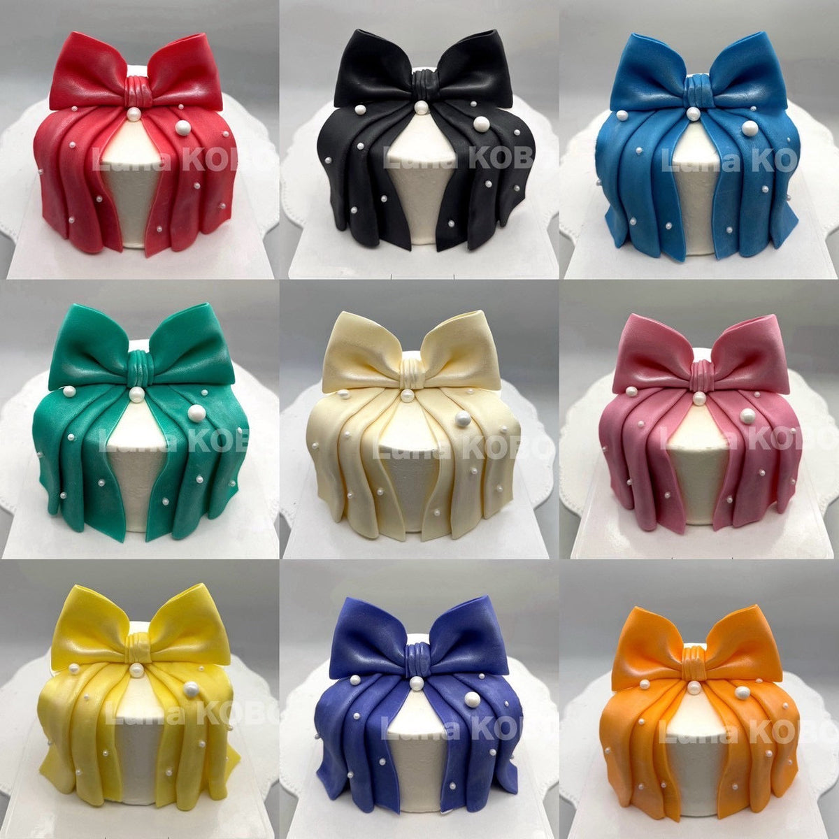 Glossy drape ribbon Cake – 【オーダーケーキの通販・専⾨店】⼤阪堀江のルナコーボーLunaKOBO