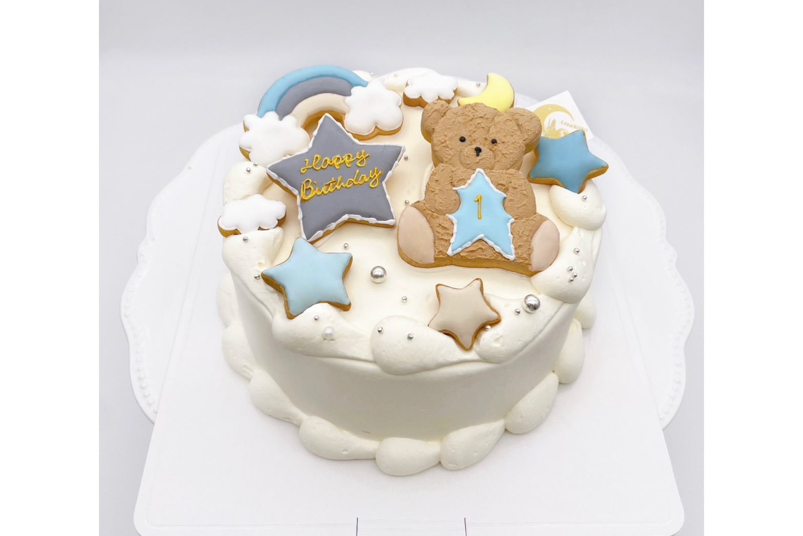メルヘンくまさんケーキ（ブルー） – 【オーダーケーキの通販・専⾨店